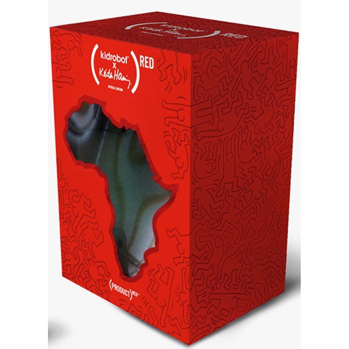 7" White Keith Haring (Red)