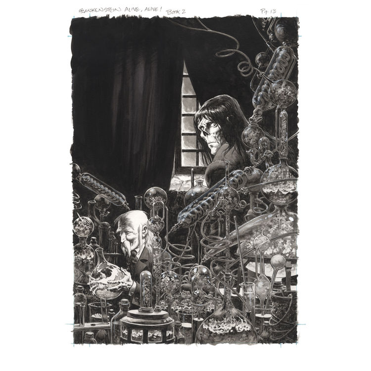 Frankenstein Alive Alive 2:13 by Bernie Wrightson
