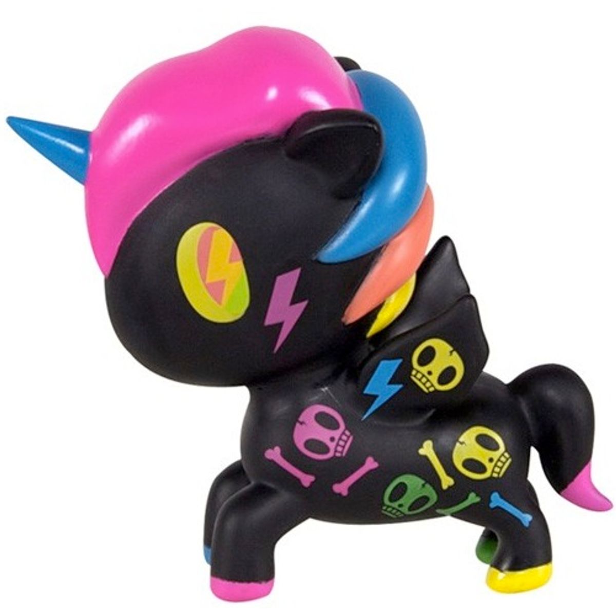 5" Black Neon Unicorno