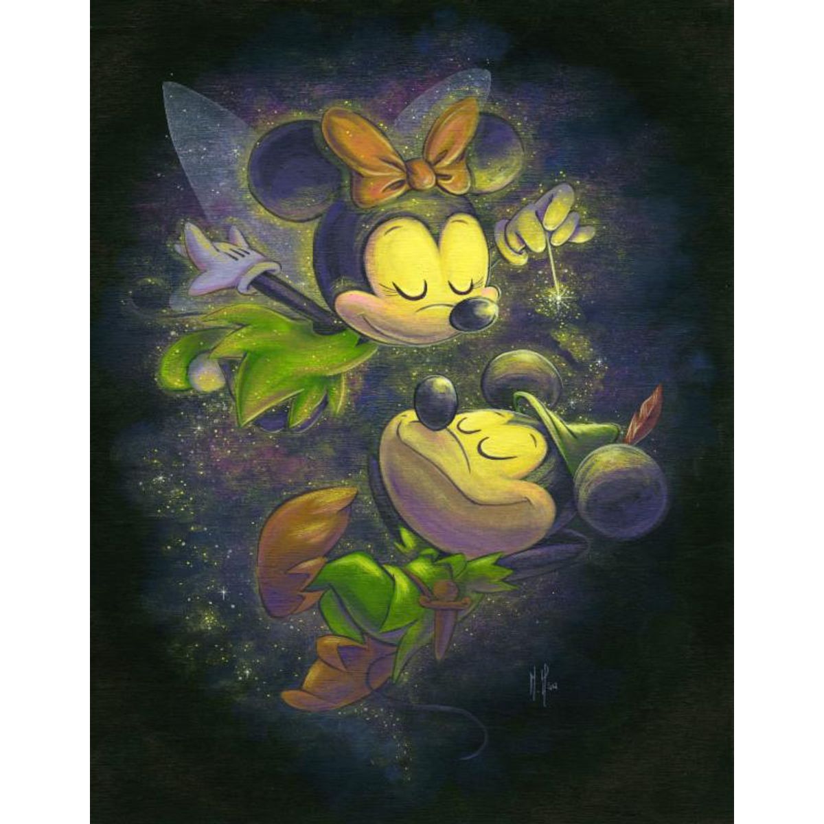 Mickey and Minnie in Never Land