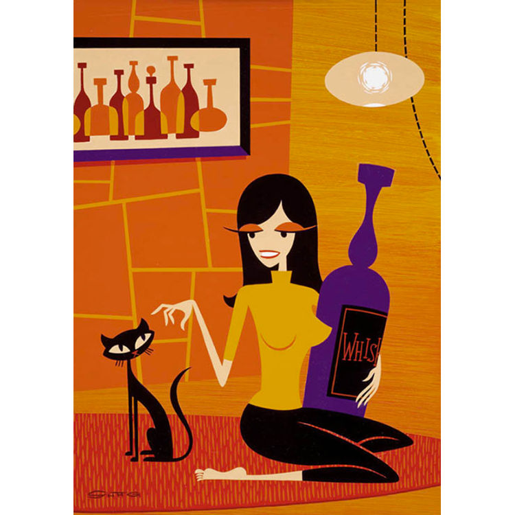 Girl With Magnum by Shag (Josh Agle)