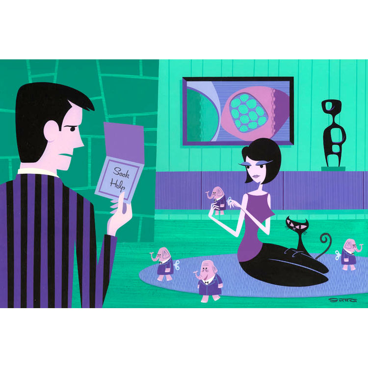 Seek Help by Shag (Josh Agle)