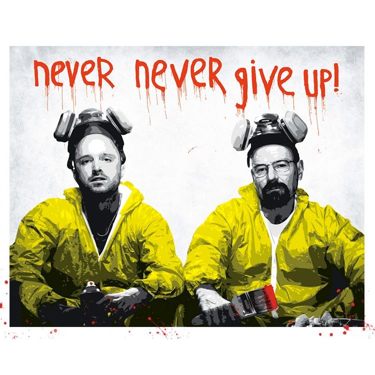 Never Give Up - Red by Sixstringer