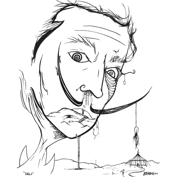 Salvador Dali by Ardabus Rubber