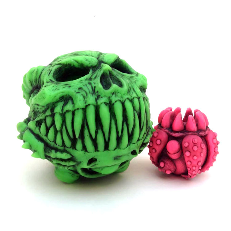 Madball of Death Neon Green w/Custom Black Rub by Zectron