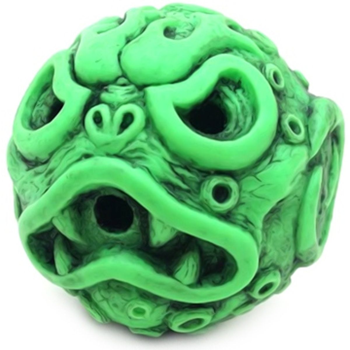 Ooze-Ball Neon Green w/Custom Black Rub