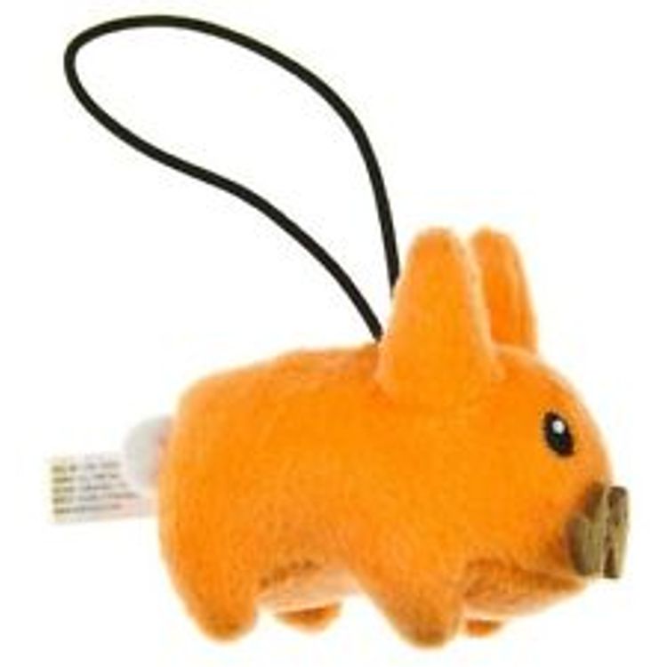 Orange Happy Labbit Mini Plush by Frank Kozik