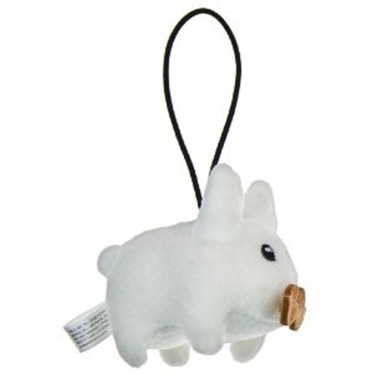 White Happy Labbit Mini Plush