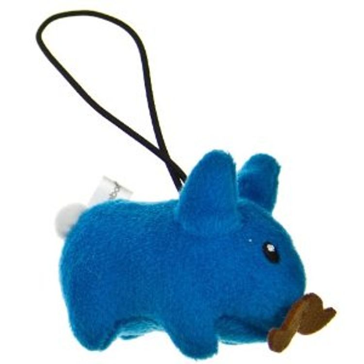 Light Blue Happy Labbit Mini Plush by Frank Kozik