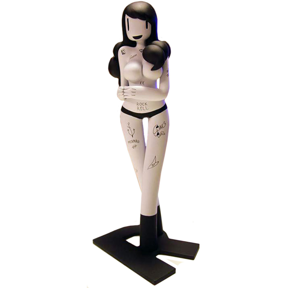 Tattooed Half-Mermaid Statue