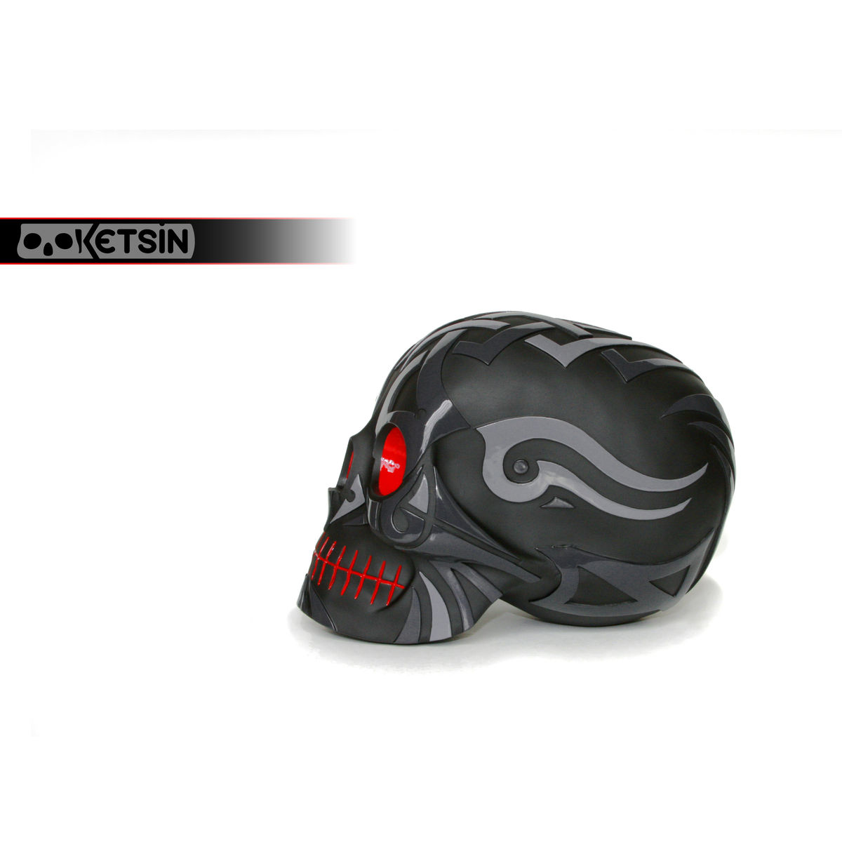 Ketsin Tattoo - Grey w/ Red Eyes