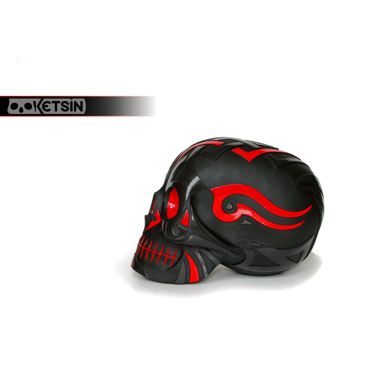 Ketsin Tattoo - Black/Red w/ Red Eyes