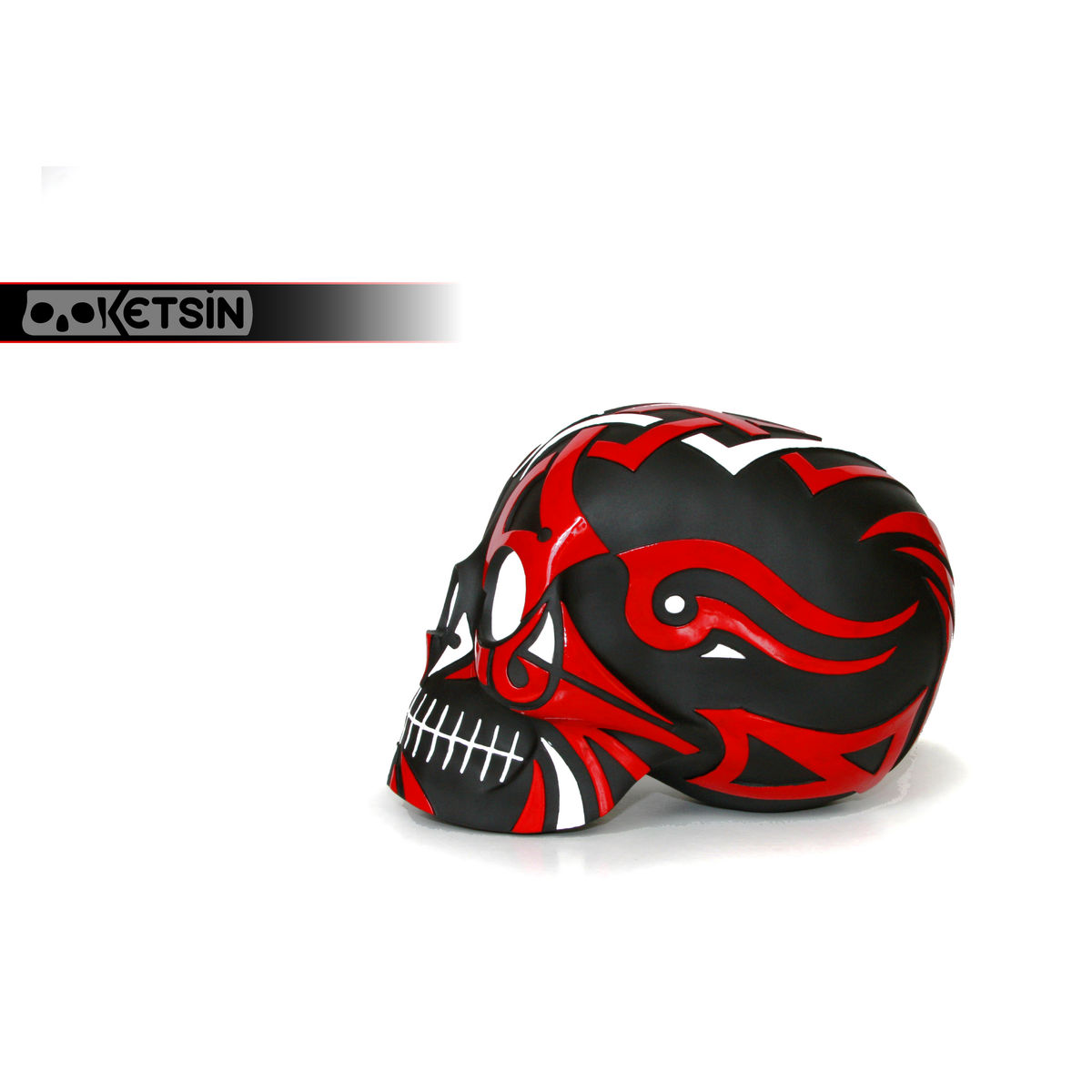 Ketsin Tattoo - Red/White w/ White Eyes