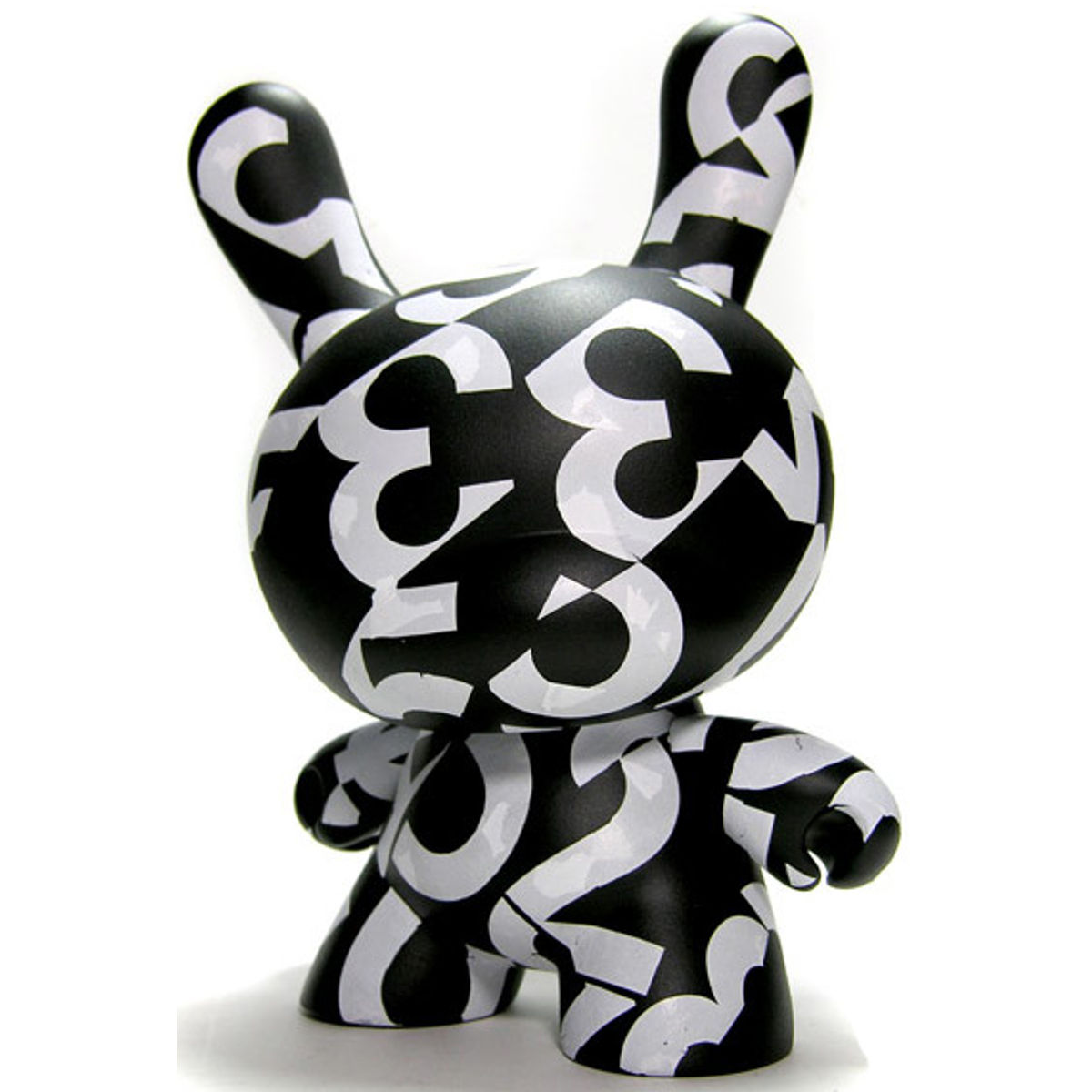 8" WHT/BLK TY_PO Dunny