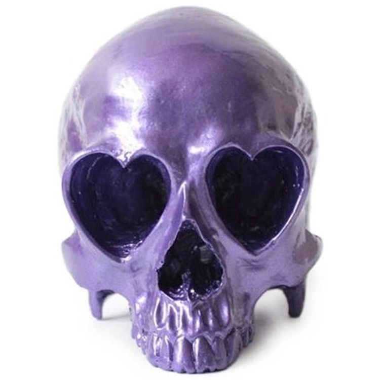 Heart Skull - Metallic Purple by Ron English