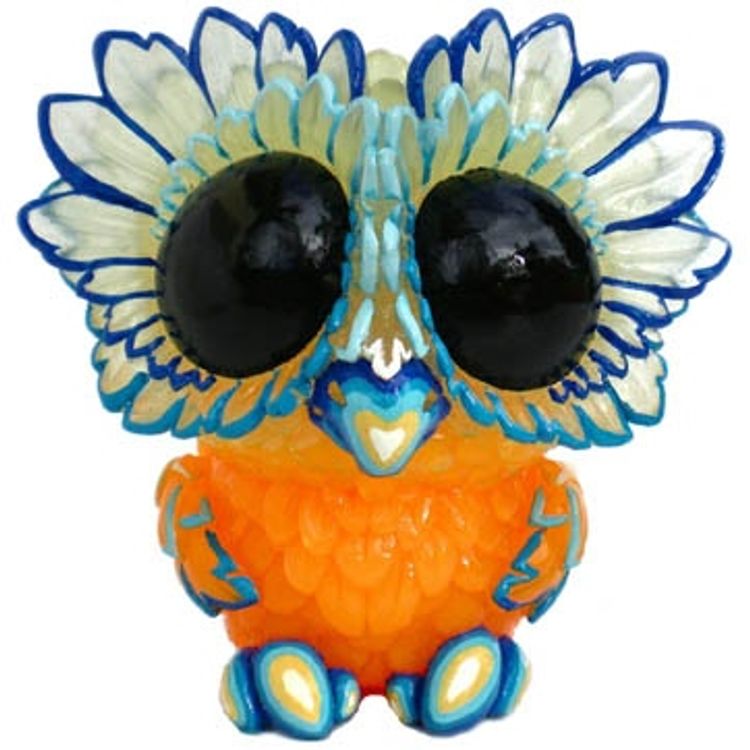 Medee Owl - Blue Orange GID by SeriouslySillyK (Kathleen Voigt)