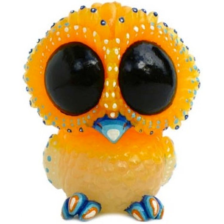 Baby Owl - Orange Blue GID by SeriouslySillyK (Kathleen Voigt)
