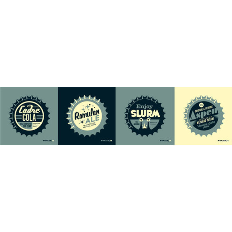 Bottlecaps by Tom Whalen