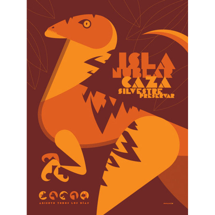 Isla Nublar Game Preserve by Tom Whalen