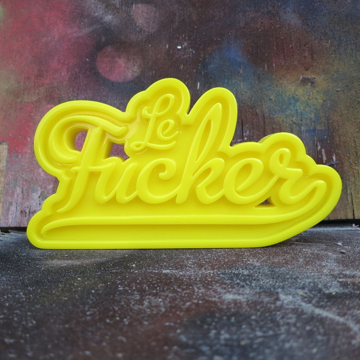 LeFucker Tag - Gloss Yellow