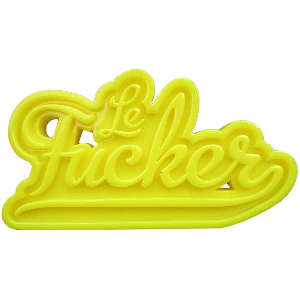 LeFucker Tag - Gloss Yellow