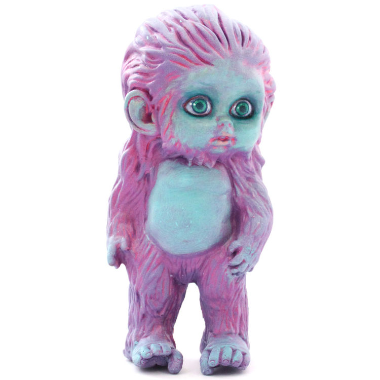 Little Bigfoot - Purple with Blue Face by Ron English
