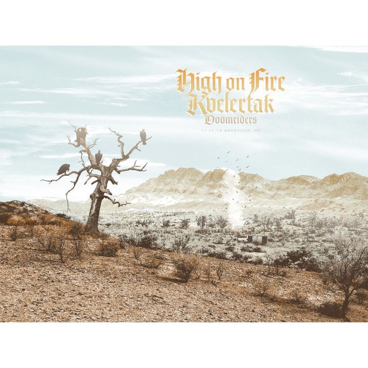 High On Fire – Asheville, NC 2013 by Monkey Ink Design