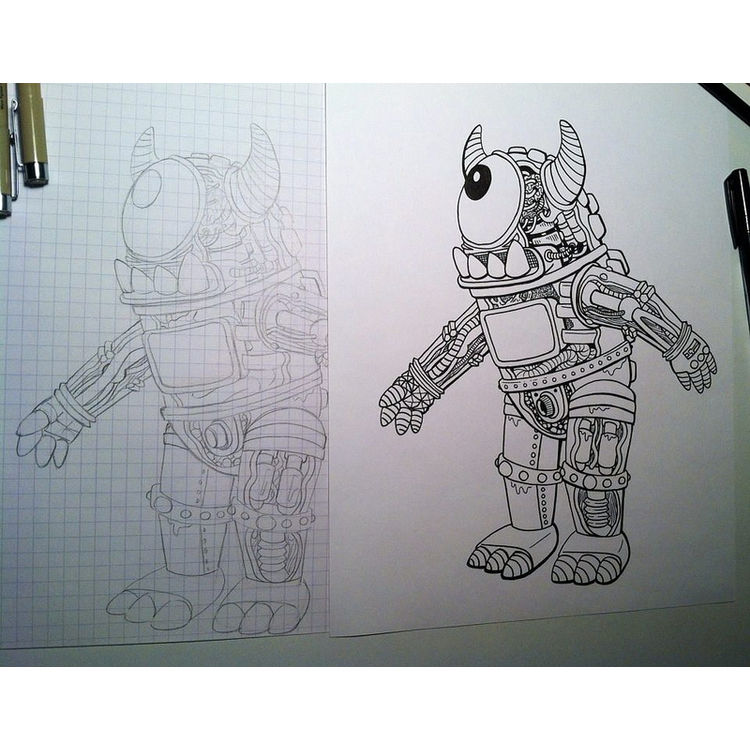 M5 Bravo Anatomy Sketch set by Jeff Lamm