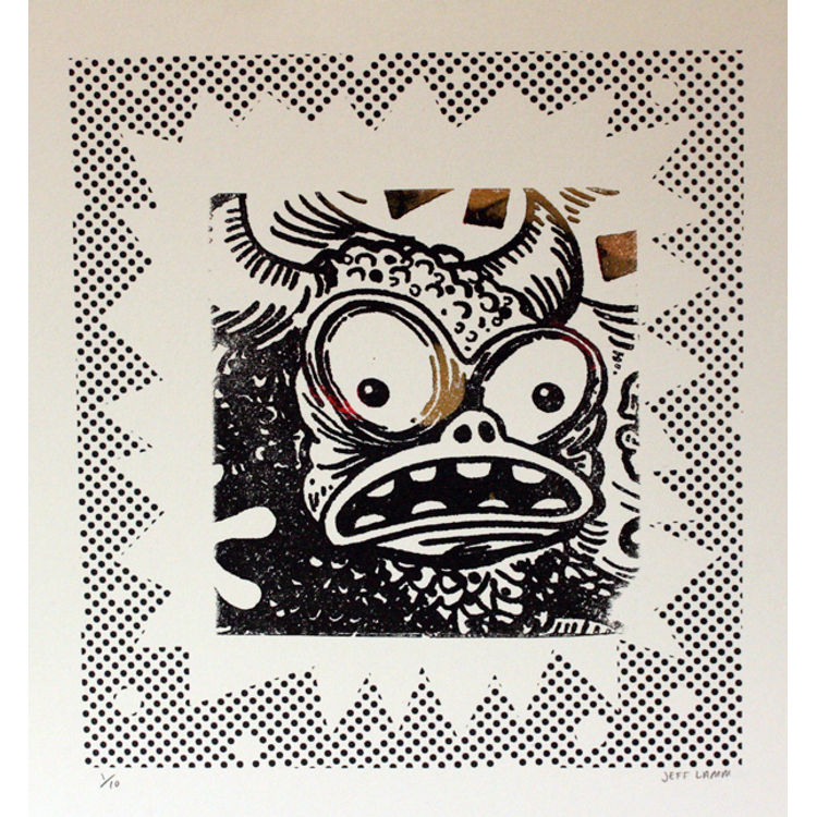 Greasebat Face Print by Jeff Lamm