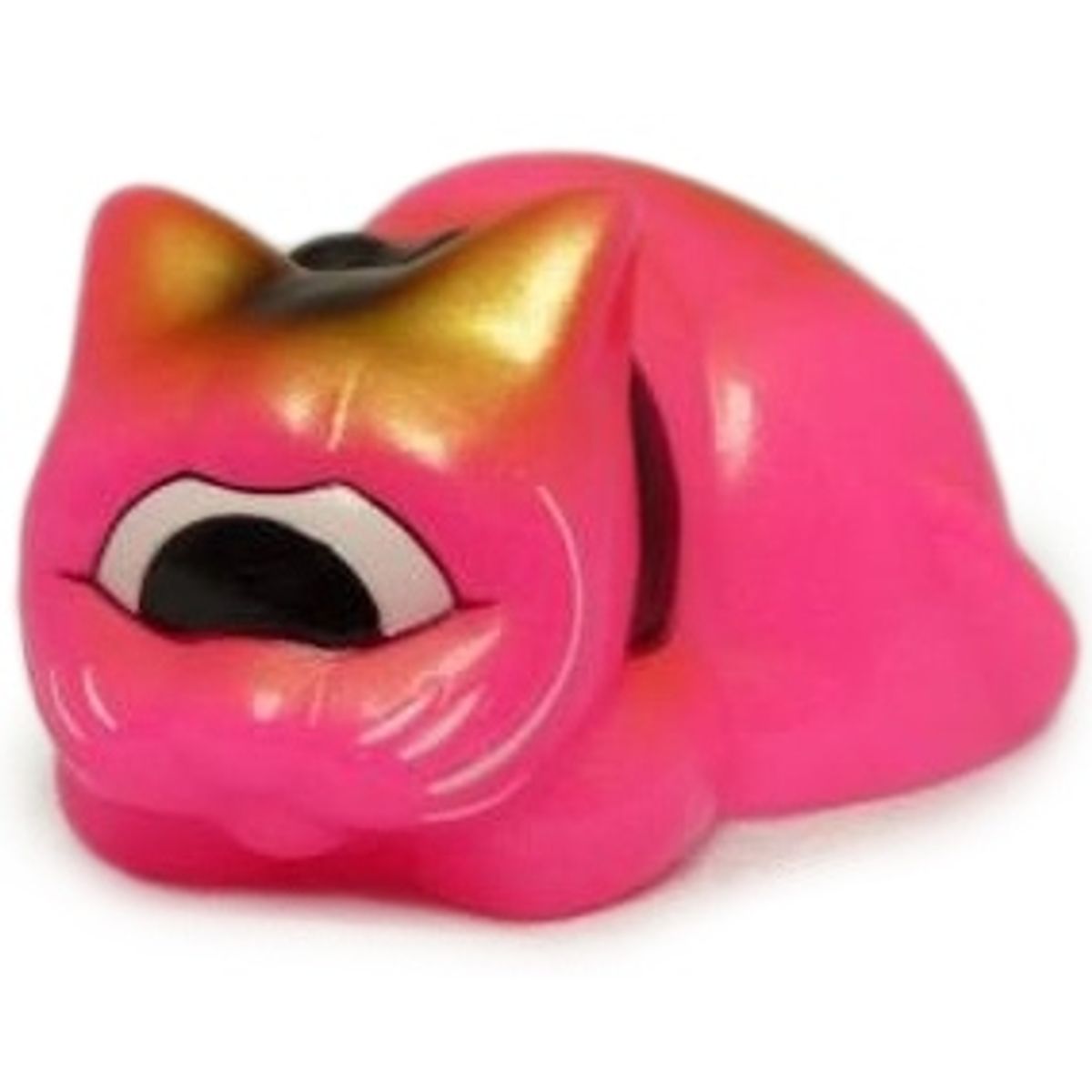 Sleeping Fortune Cat - Pink/Gold Spray