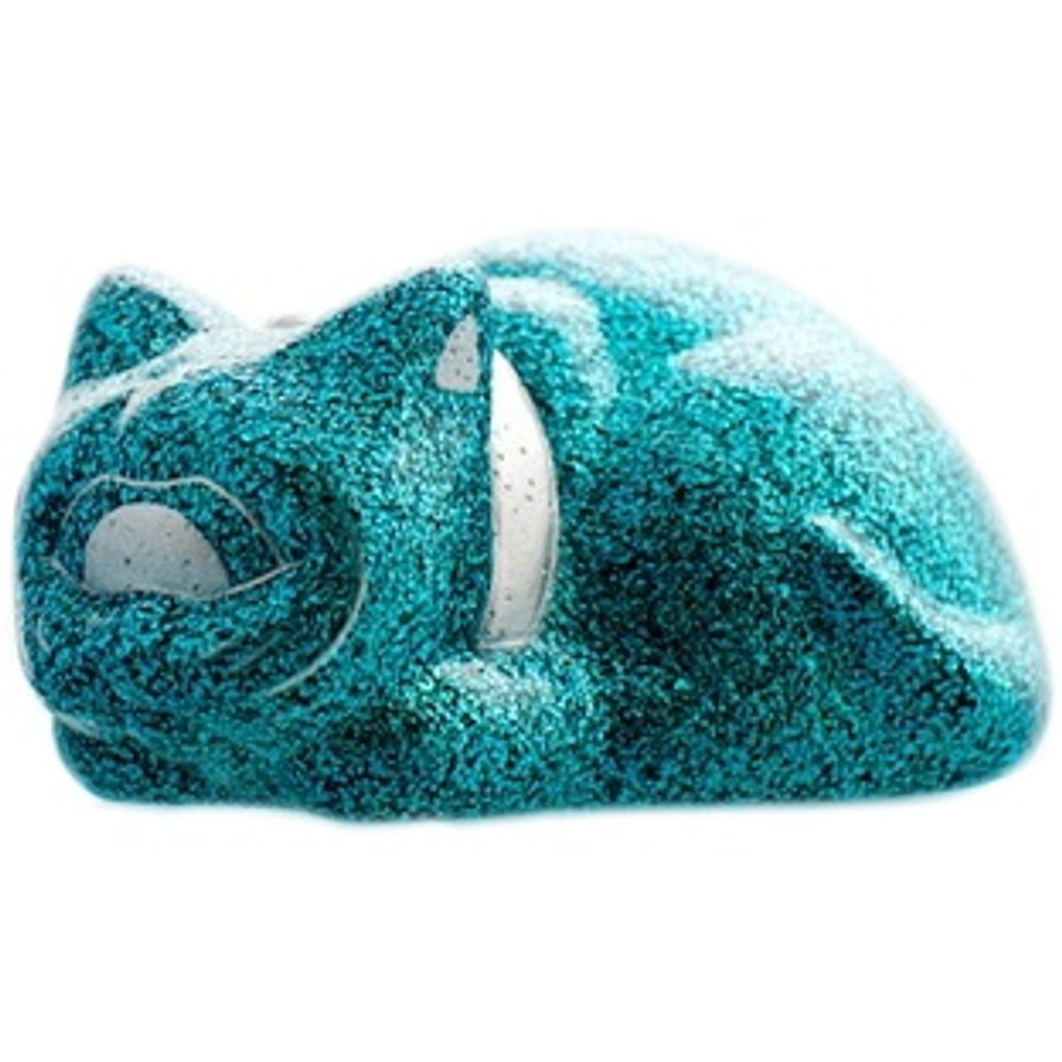 Sleeping Fortune Cat - Heavy Lame Blue