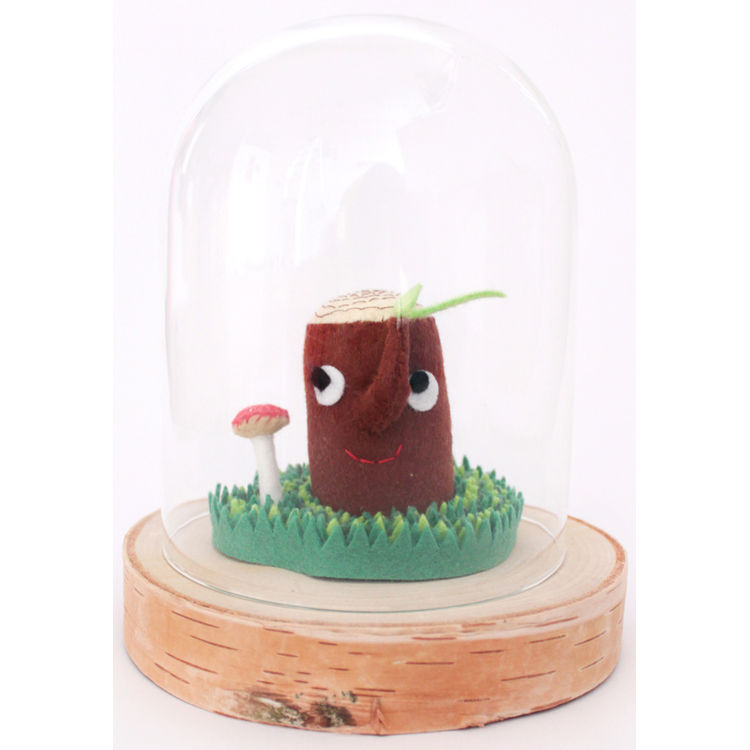 Large Tree Stump Terrarium by Heidi Kenney