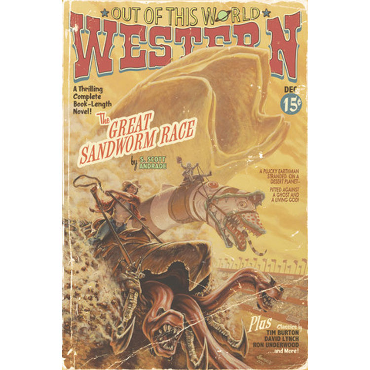 The Great Sandworm Race - Vintage Pulp by Stephen Andrade