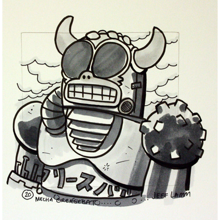 Mecha Greasebat by Jeff Lamm