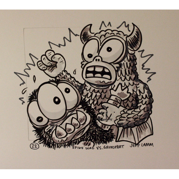 Spike Wad VS. Greasebat by Jeff Lamm