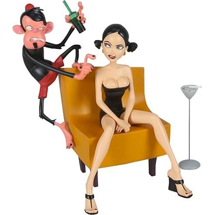 The Maltese Chimp - Black Dress by Brandon Ragnar