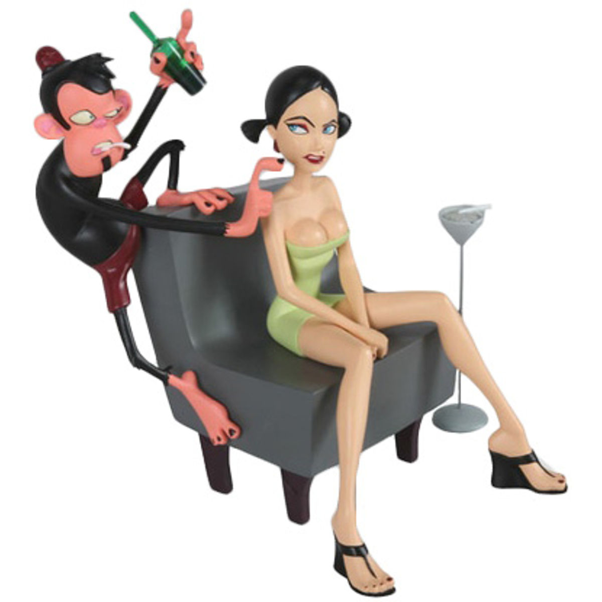 Electric Tiki Design - Light Green Dress