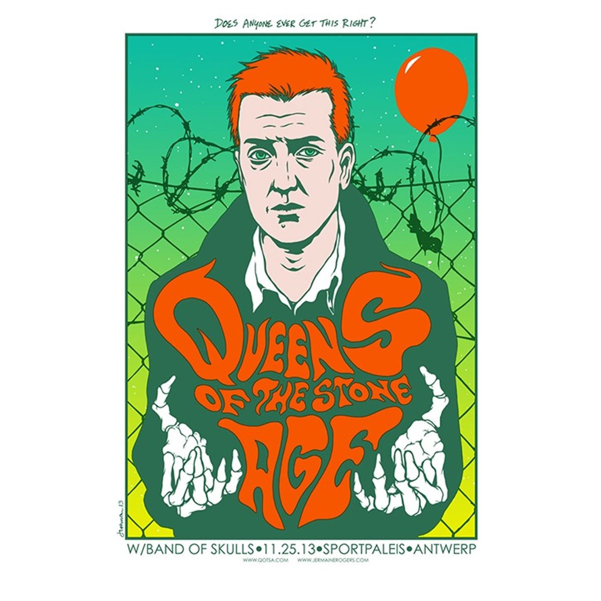 Queens Of The Stone Age - Antwerp, Belgium 2013 (Variant)