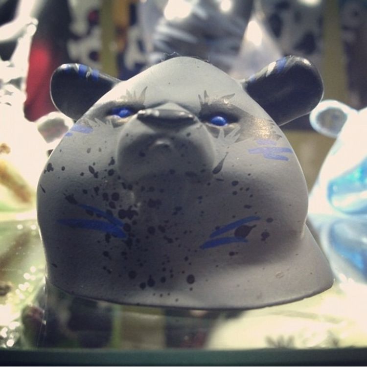 Panda King Head - Mono by Woes (Aaron Martin)