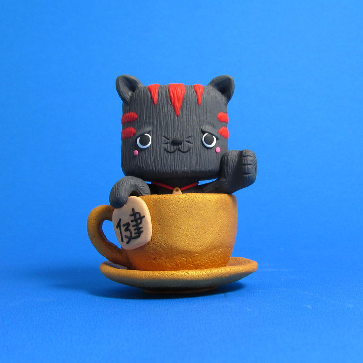 Lucky Cuppa Cat by The Bots (Jenn and Tony Bot)