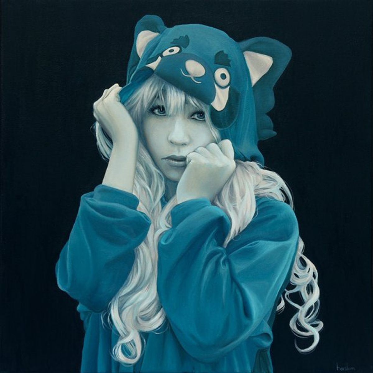 Blue Panda Girl
