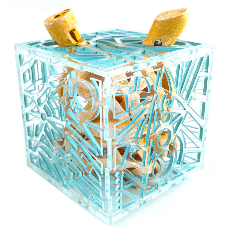 Reticulated Dunny - Blue/Yellow by Carson Catlin