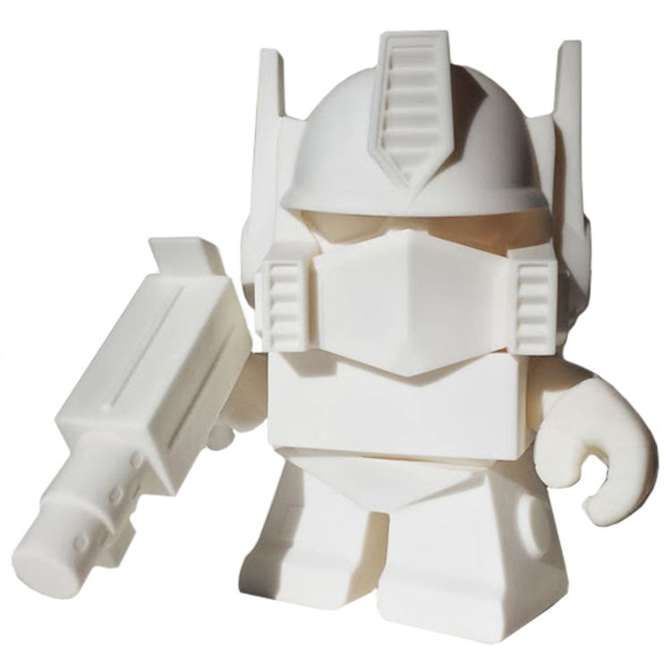 8" White/DIY Optimus Prime by Les Schettkoe