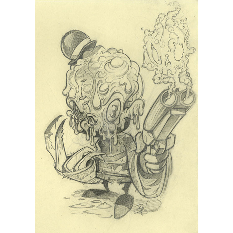 Ooze Skull Study 001 Sketch by Brandt Peters