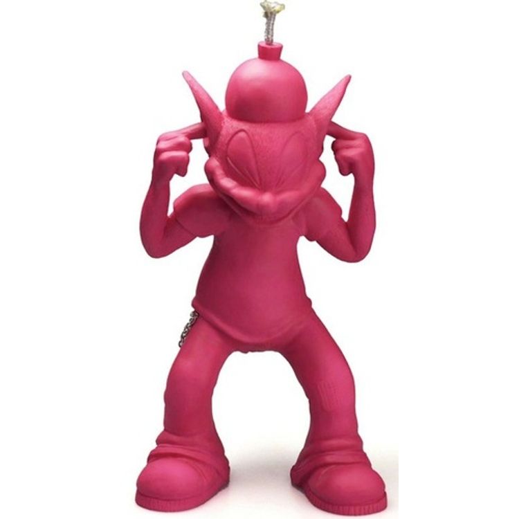 Bomb Cat - Panic Pink by Anthony Ausgang