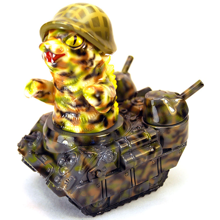 Camo Kaiju Negora on Tank by Mark Nagata