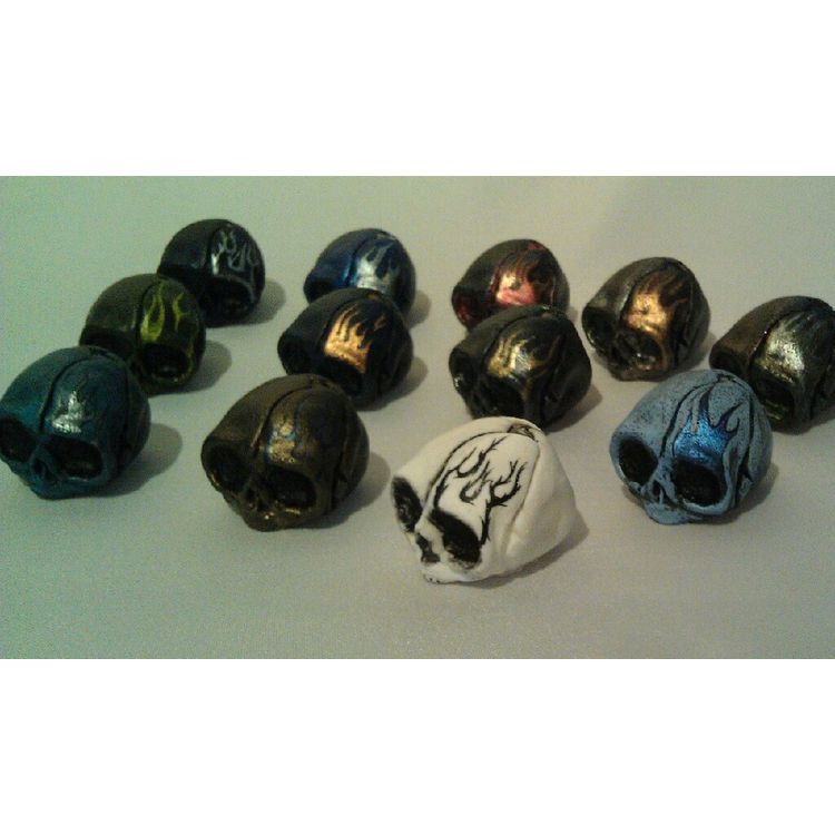 Flame mini Skulls by Matt A* (Matt Anderson)