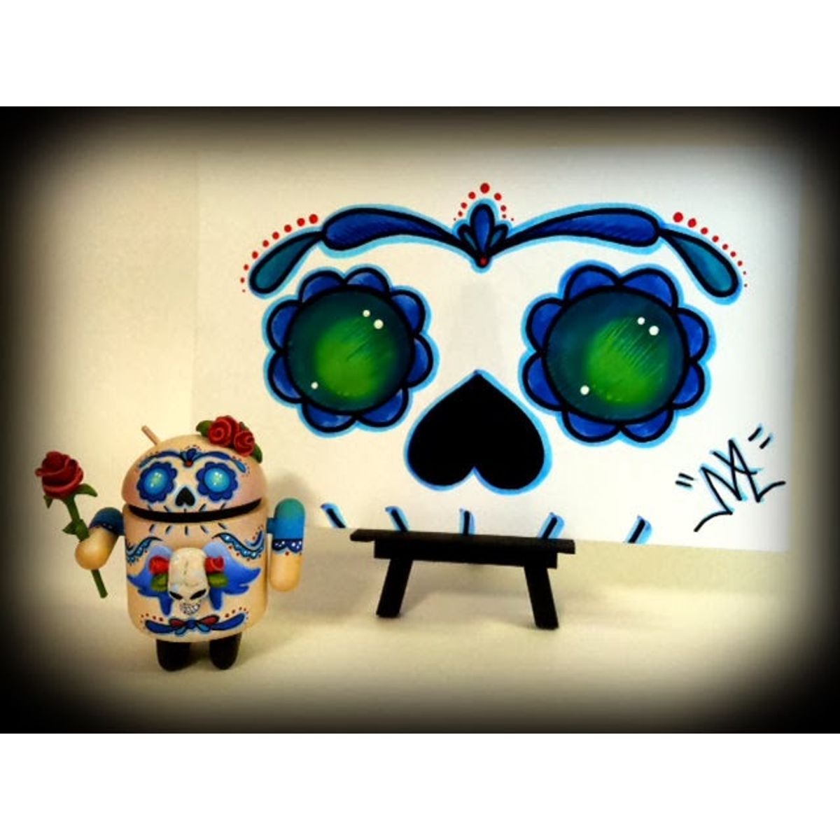 Blu-Glo Sugar Skull