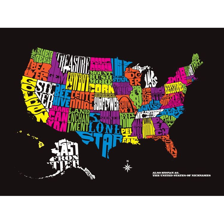 Also Known As…The United States of Nicknames by Powerslide Design (Mike Klay)