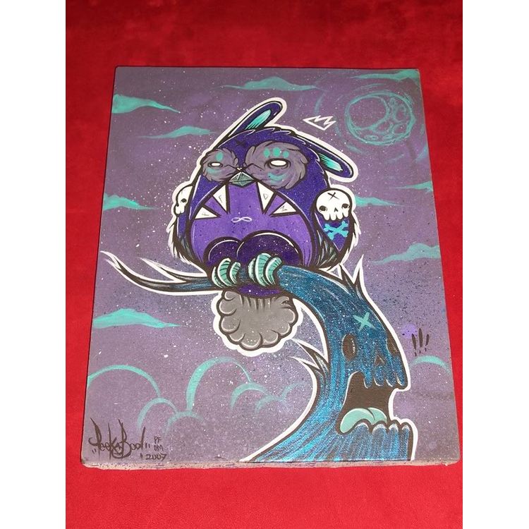 Owl Canvas by Peekaboo Monster